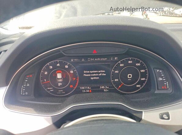 WA1LHAF71KD018142 2019 AUDI Q7 Черный Вид щитка приборов