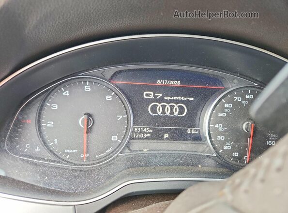 WA1LHAF72JD000585 2018 AUDI Q7 White უკანა სავარძლების ხედი