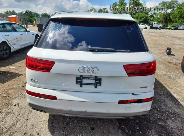 WA1LHAF72JD000585 2018 AUDI Q7 White წინა სალონის ხედი