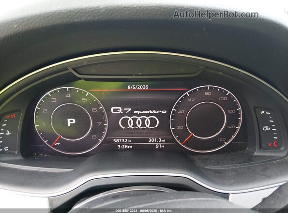 WA1LHAF72KD039310 2019 AUDI Q7 Silver Rear seats view