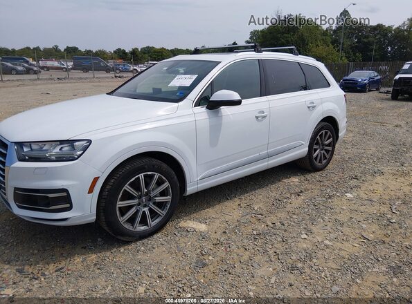WA1LHAF73JD019646 2018 AUDI Q7 White წინა მარცხენა ხედი სამი მეოთხედიდან