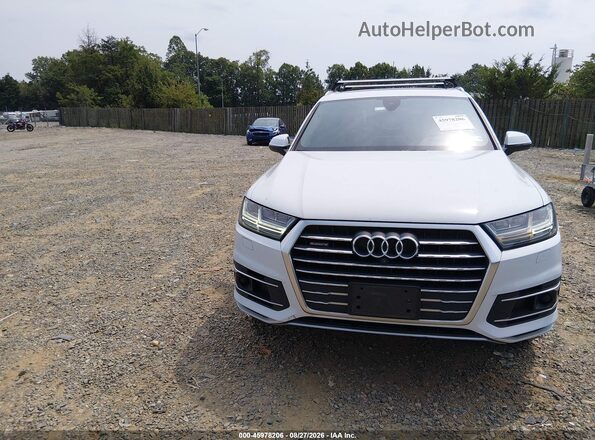 WA1LHAF73JD019646 2018 AUDI Q7 White ხელსაწყოთა პანელის ხედი