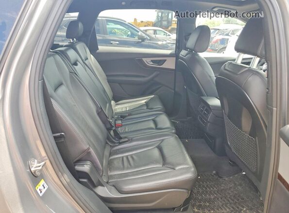 WA1LHAF74HD058403 2017 AUDI Q7 Silver Rear interior view