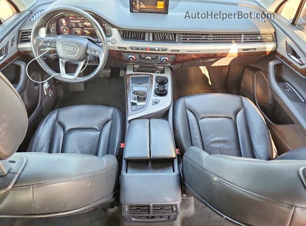 WA1LHAF74KD040054 2019 AUDI Q7 Black Առջևի վահանակի տեսք