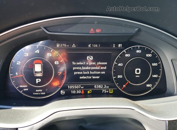 WA1LHAF77HD039506 2017 AUDI Q7 Gray Widok zestawu wskaźników