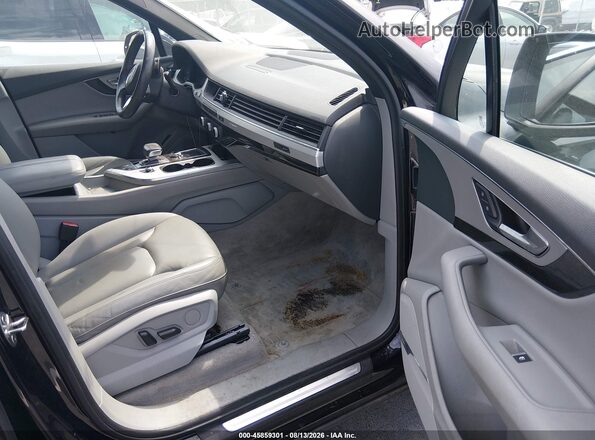 WA1LHAF77KD026052 2019 AUDI Q7 Black წინა სალონის ხედი