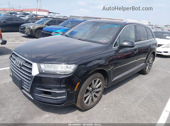 WA1LHAF77KD026052 2019 AUDI Q7 Black წინა მარცხენა ხედი სამი მეოთხედიდან