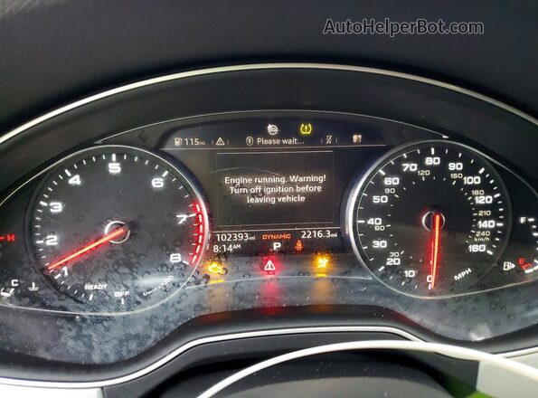 WA1LHAF79JD001975 2018 AUDI Q7 Gray ხელსაწყოთა პანელის ხედი