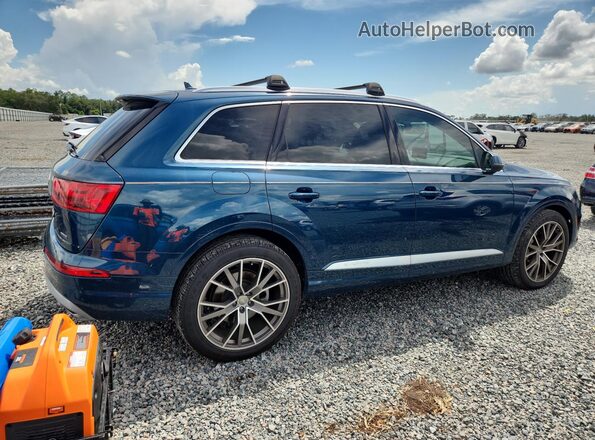WA1LHAF7XJD029672 2018 AUDI Q7 Blue Widok deski rozdzielczej