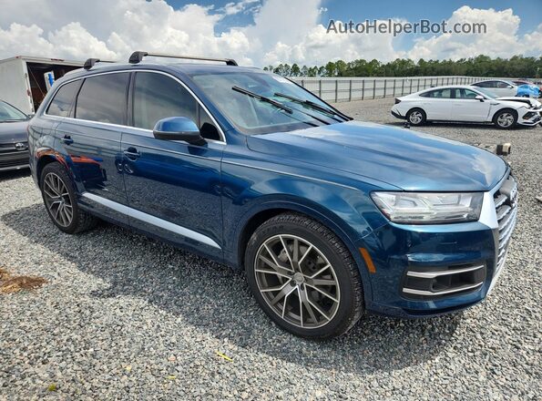 WA1LHAF7XJD029672 2018 AUDI Q7 Blue Widok wnętrza z tyłu