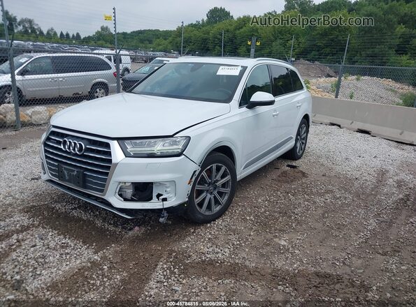 WA1LHAF7XKD039166 2019 AUDI Q7 White წინა მარცხენა ხედი სამი მეოთხედიდან
