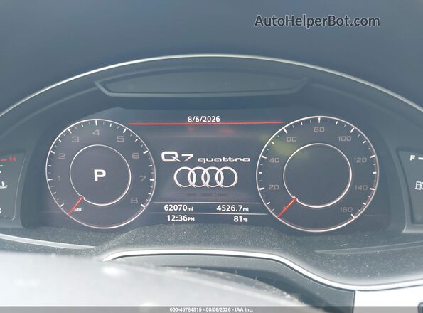 WA1LHAF7XKD039166 2019 AUDI Q7 White 