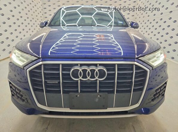WA1LJAF75MD025263 2021 AUDI Q7 Blue Front view