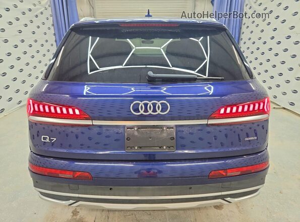 WA1LJAF75MD025263 2021 AUDI Q7 Blue Rear view