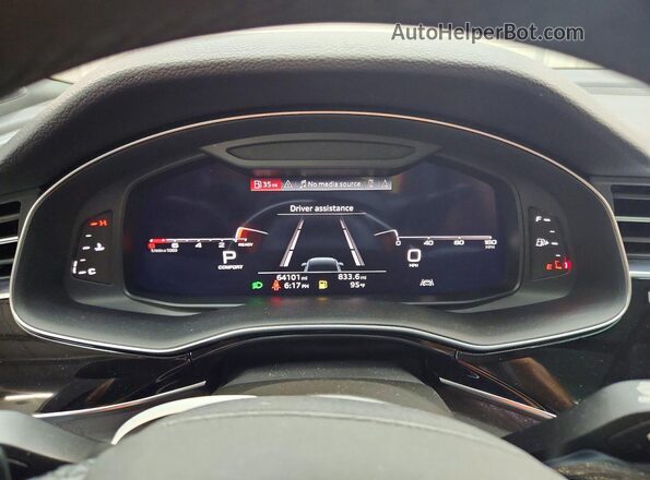 WA1LJAF75MD025263 2021 AUDI Q7 Blue Instrument cluster view