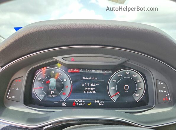 WA1LJAF76MD012568 2021 AUDI Q7 Серый Вид щитка приборов
