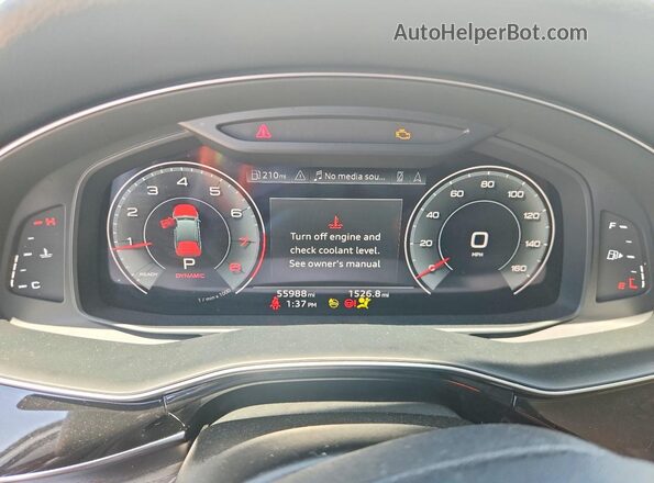 WA1LJAF79MD037044 2021 AUDI Q7 White Instrument cluster view