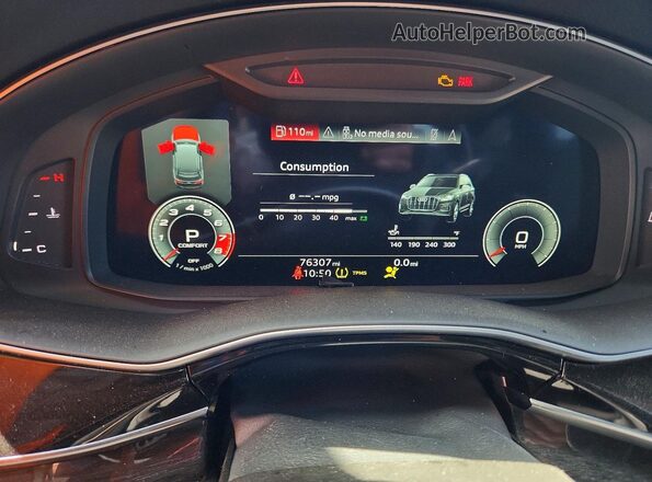 WA1LJBF71MD019482 2021 AUDI Q7 Gray Widok zestawu wskaźników