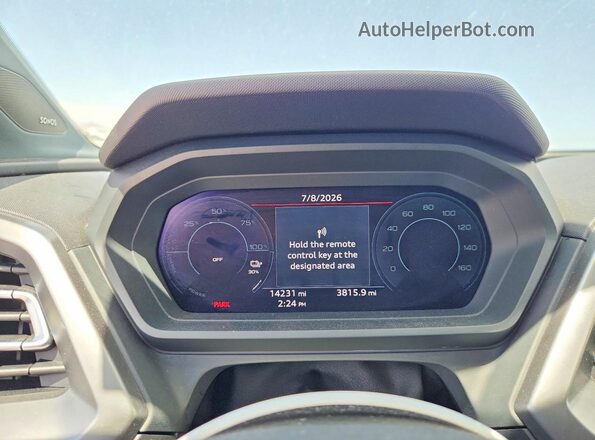 WA1LUBFZ4RP056489 2024 AUDI Q4 Black Instrument cluster view