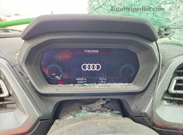 WA1LUBFZ9RP047402 2024 AUDI Q4 White Vista del cuadro de instrumentos