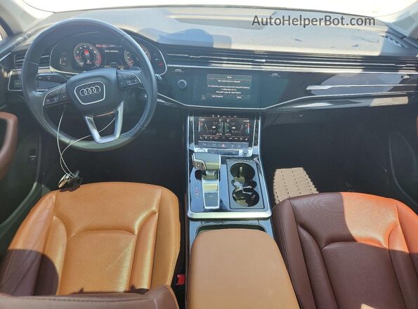 WA1LXAF70LD006259 2020 AUDI Q7 White Dashboard view