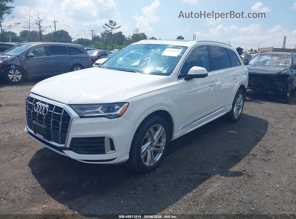 WA1LXAF72MD014252 2021 AUDI Q7 White წინა მარცხენა ხედი სამი მეოთხედიდან