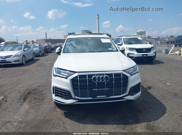 WA1LXAF72MD014252 2021 AUDI Q7 White ხელსაწყოთა პანელის ხედი