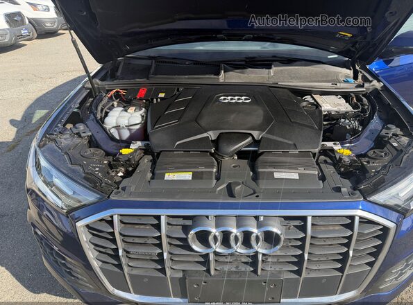 WA1LXAF72MD014929 2021 AUDI Q7 Blue Engine compartment view