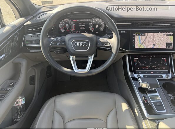 WA1LXAF72MD014929 2021 AUDI Q7 Blue Instrument cluster view