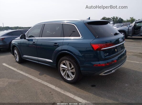 WA1LXAF74MD013099 2021 AUDI Q7 Blue Задня ліва чверть