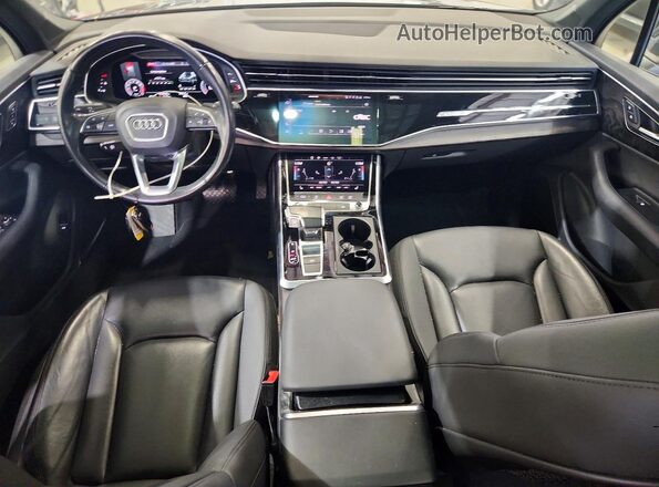 WA1LXAF75MD026685 2021 AUDI Q7 Black Առջևի վահանակի տեսք