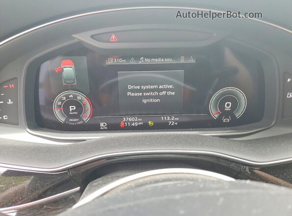 WA1LXAF77MD020693 2021 AUDI Q7 White ხელსაწყოთა პანელის ხედი
