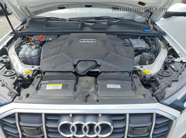 WA1LXAF77MD020693 2021 AUDI Q7 White ძრავის განყოფილების ხედი