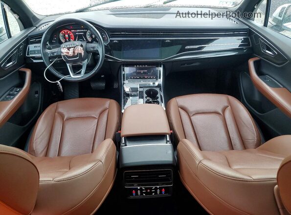 WA1LXAF77MD035047 2021 AUDI Q7 White წინა პანელის ხედი