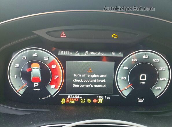 WA1LXAF77MD035047 2021 AUDI Q7 White ხელსაწყოთა პანელის ხედი