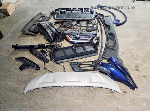 WA1LXAF78MD024252 2021 AUDI Q7 Blue Widok naklejki z numerem VIN
