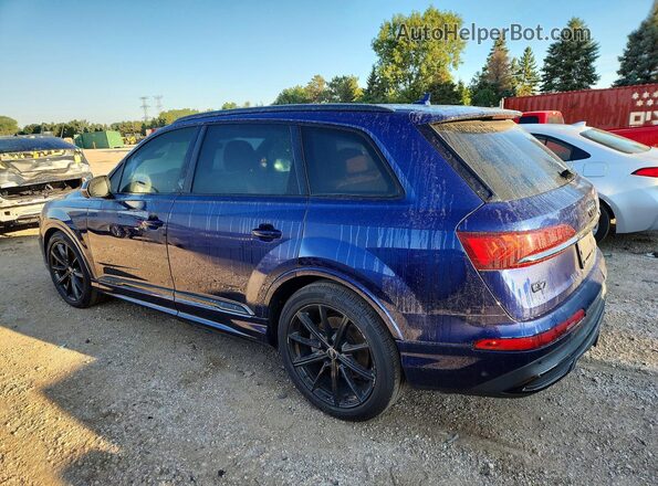 WA1LXAF79MD023529 2021 AUDI Q7 Blue Trasero izquierdo