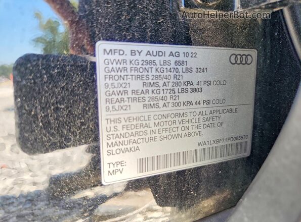 WA1LXBF71PD005570 2023 AUDI Q7 Black 