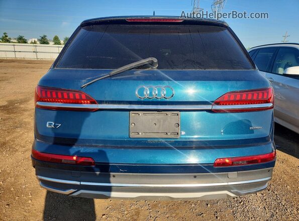 WA1LXBF74ND001431 2022 AUDI Q7 Blue უკანა ხედი