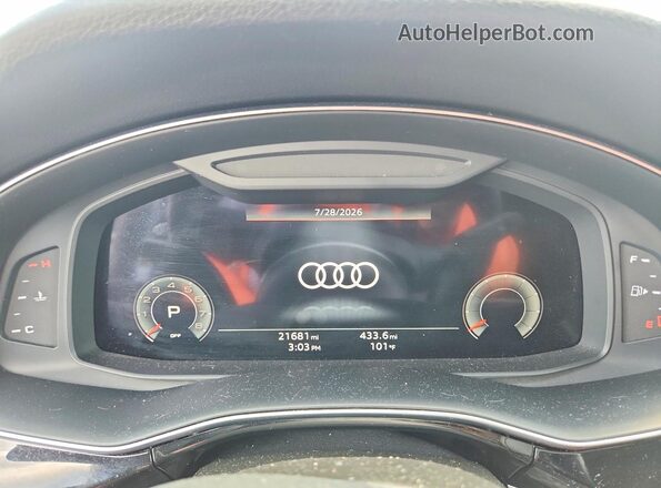 WA1LXBF78PD028960 2023 AUDI Q7 Blue Սարքավորումների վահանակի տեսք