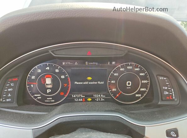 WA1MAAF72HD059719 2017 AUDI Q7 Blue Вид щитка приладів