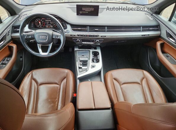 WA1MAAF72HD059719 2017 AUDI Q7 Blue Вид панелі приладів