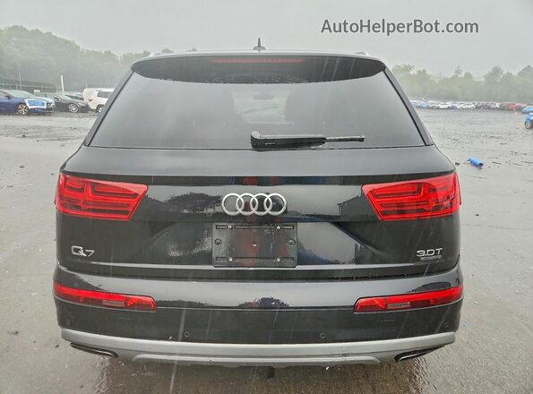 WA1VAAF70JD000095 2018 AUDI Q7 Black უკანა ხედი