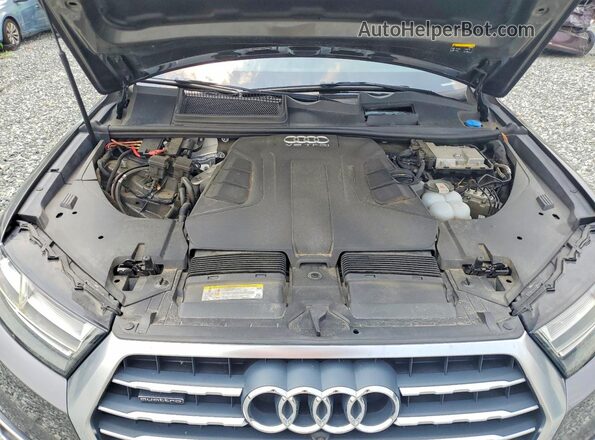 WA1VAAF70KD003550 2019 AUDI Q7 Gray Vista del compartimento del motor