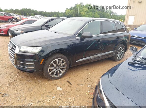 WA1VAAF71HD053124 2017 AUDI Q7 Blue Առջևի ձախ երեք քառորդ տեսարան