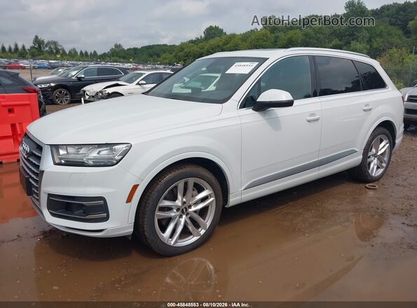 WA1VAAF71JD037916 2018 AUDI Q7 Белый Передняя левая четверть