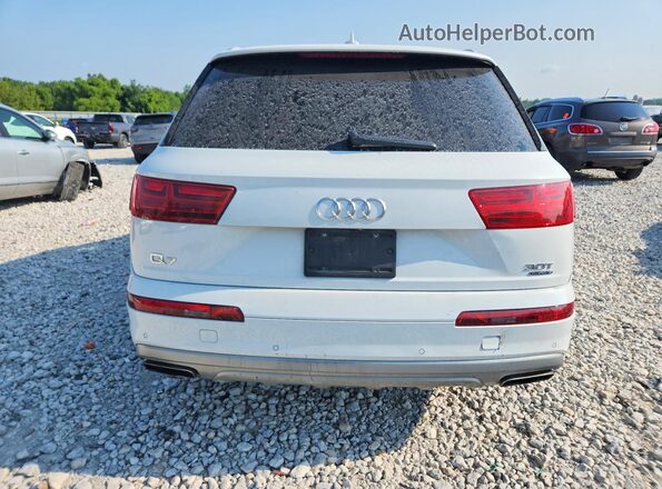 WA1VAAF71JD049063 2018 AUDI Q7 White უკანა ხედი