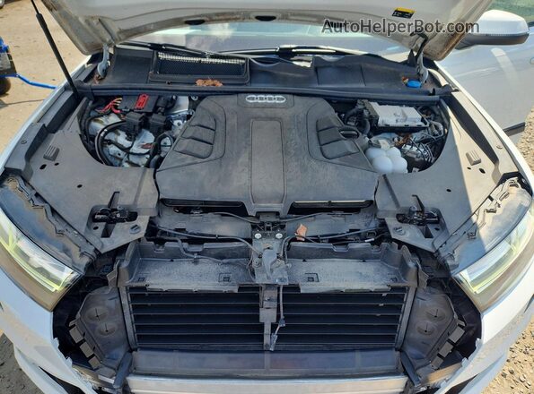 WA1VAAF71KD027842 2019 AUDI Q7 White ძრავის განყოფილების ხედი
