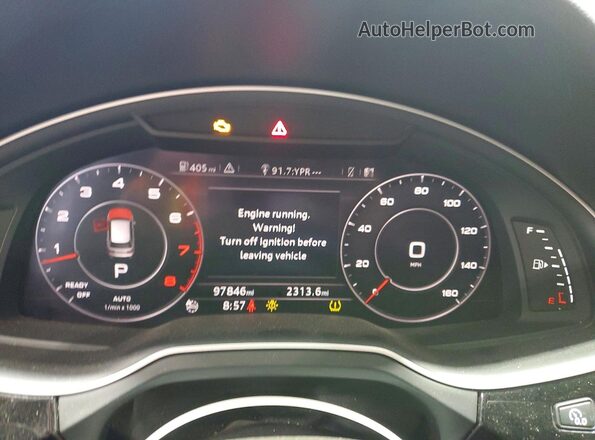 WA1VAAF72HD012131 2017 AUDI Q7 White ხელსაწყოთა პანელის ხედი
