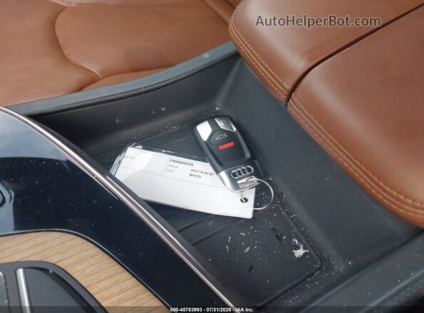 WA1VAAF72HD030211 2017 AUDI Q7 White Առջևի վահանակի տեսք